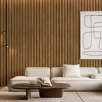 3D Foam Wood Slat Peel and Stick Wallpaper