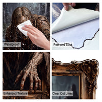 Halloween decorations Haunted Portrait Peel and Stick Wall Decal Wall Painting