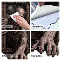 Halloween decorations Haunted Frame Peel and Stick Wall Decal Wall Painting