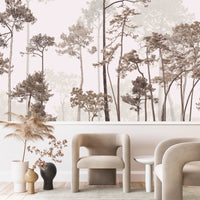 Special Link-Vintage Forest Beige Taupe (84" tall by 110" wide) Plain Texture Non-adhesive
