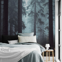 Fixed size：Forest Wind And Frost Wallpaper Mural