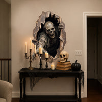 Halloween decorations Undead Reach Peel and Stick Door Decal