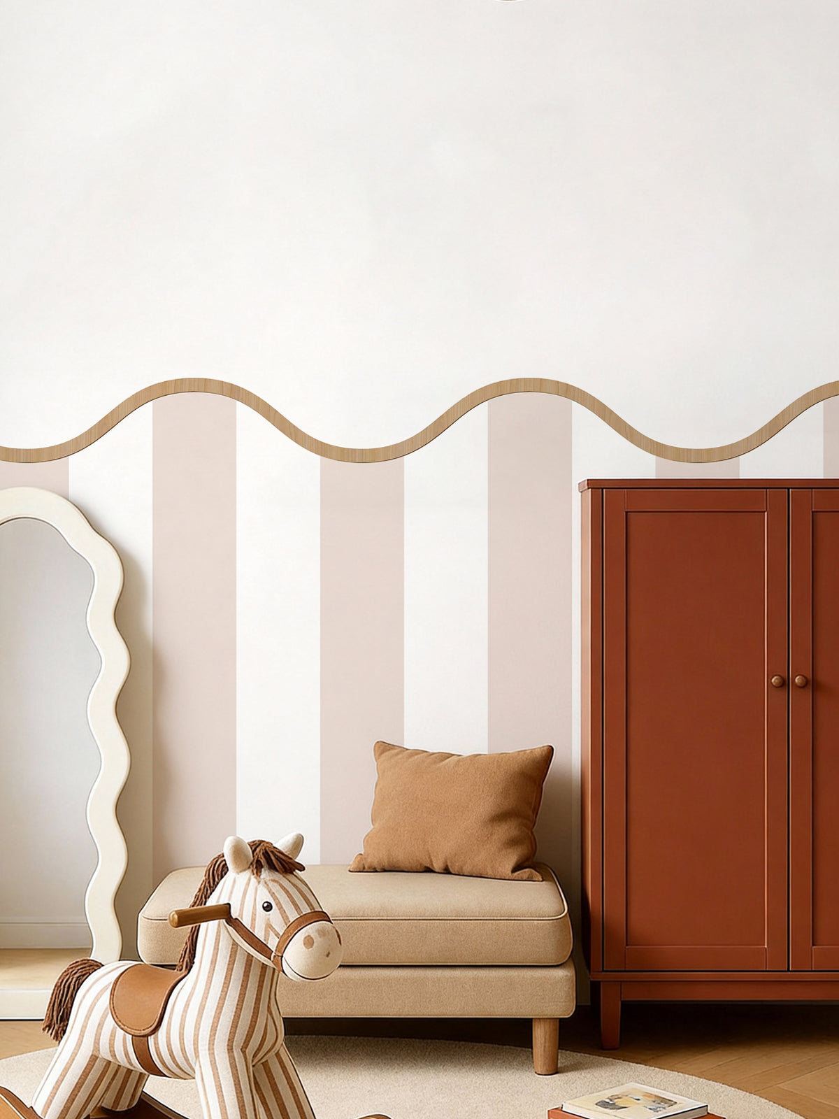 Blush Floral Butterfly Nursery Peel and Stick Wall Decals | ZeekoHome