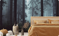 Fototapete Wald, Wind und Frost