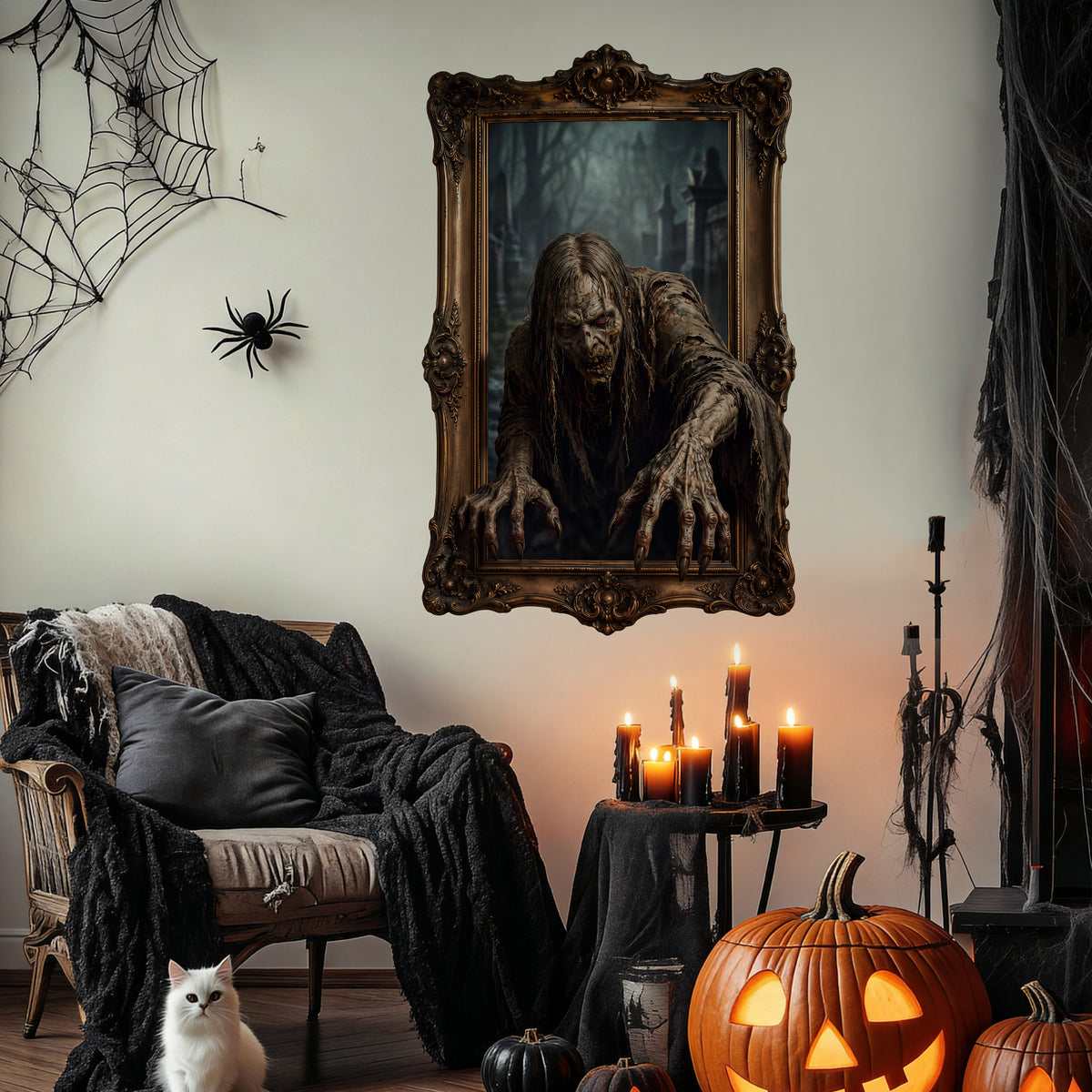 Halloween decorations Haunted Portrait Peel and Stick Wall Decal Wall Painting