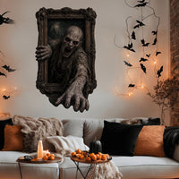 Halloween decorations Haunted Frame Peel and Stick Wall Decal Wall Painting