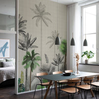 Forest Scorching Summer Wallpaper Mural