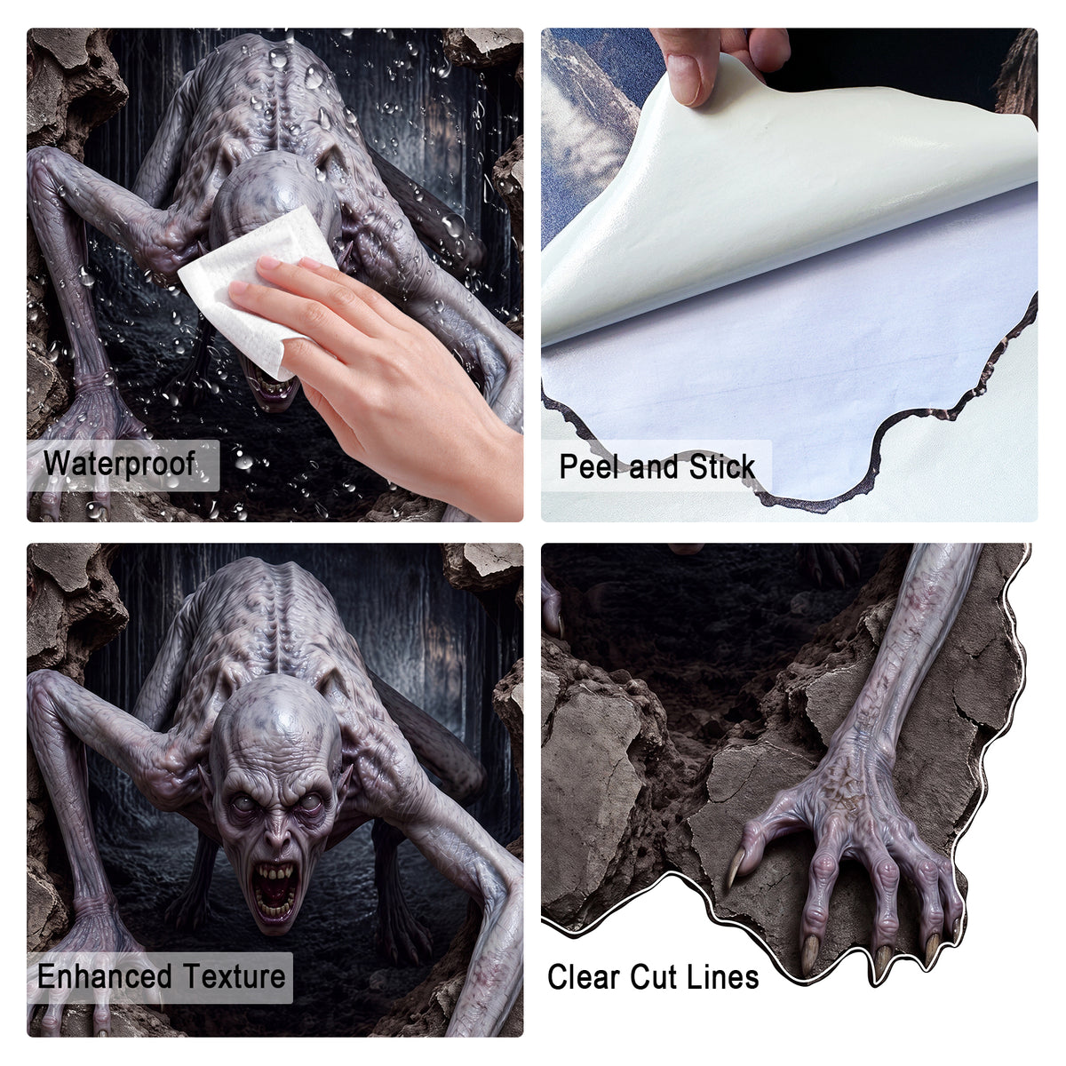 Halloween decorations Soul Crawler Peel and Stick Wall Decal