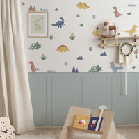Dinosaur Adventure Wall Decals 4-Piece Set for Playful Room Décor