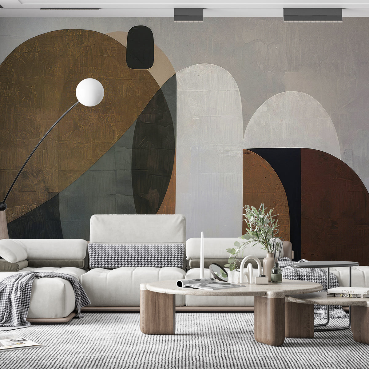 AbstractPeelandStickWallMural-FractalDreamonamodernlivingroomaccentwall