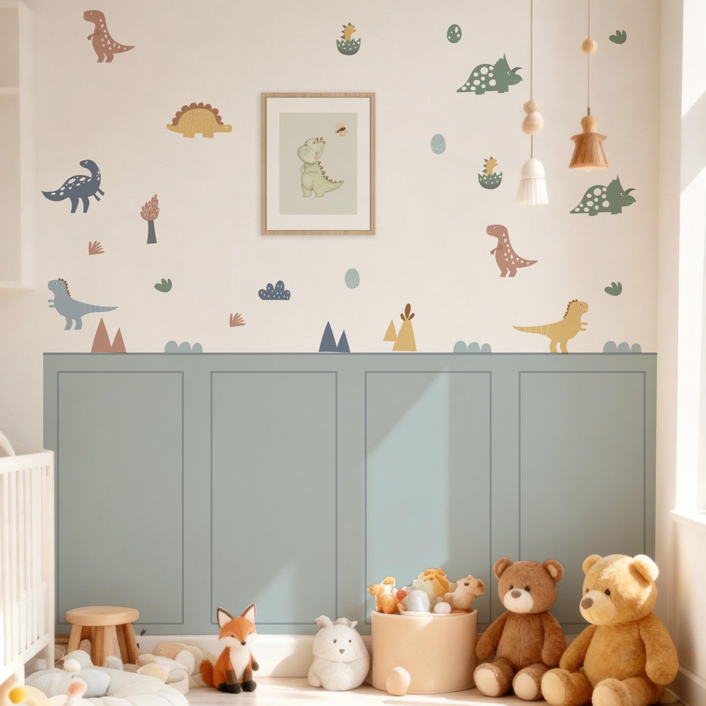 Dinosaur Adventure Wall Decals 4-Piece Set for Playful Room Décor