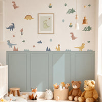 Dinosaur Adventure Wall Decals 4-Piece Set for Playful Room Décor