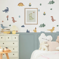 Dinosaur Adventure Wall Decals 4-Piece Set for Playful Room Décor