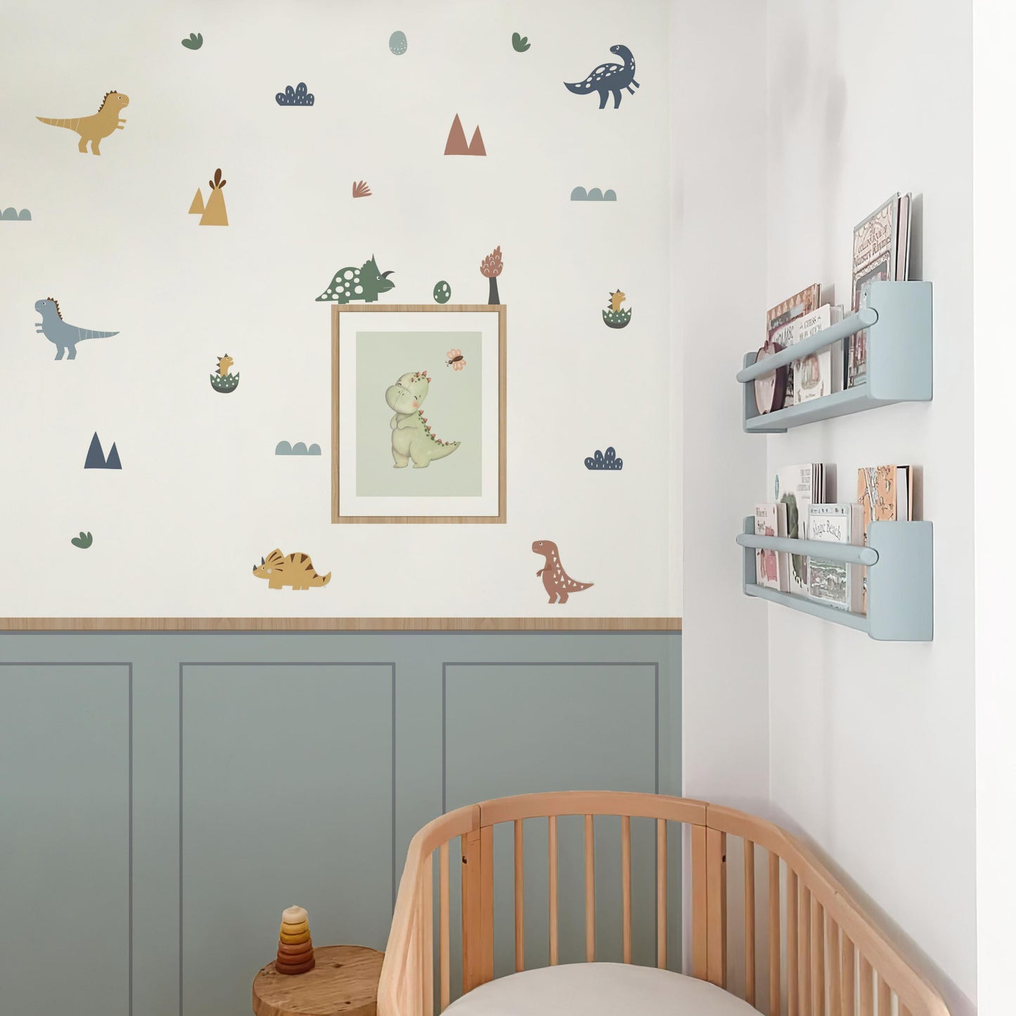 Dinosaur Adventure Wall Decals 4-Piece Set for Playful Room Décor