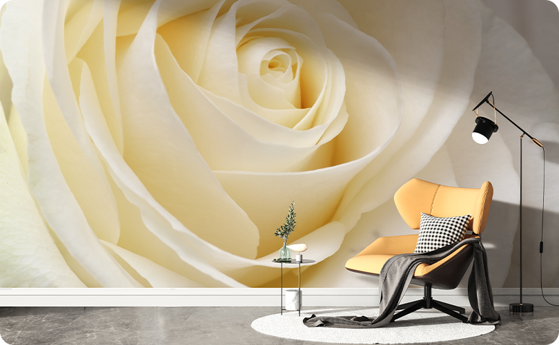 Fototapete Florale Gelbe Rose