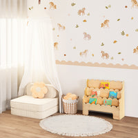 Boho Floral Pony Nursery Peel and Stick Wall Decals