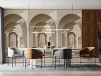 Fixed size：Wall Panel Arch Wallpaper Mural