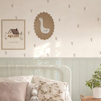 Sage Green Goose Nursery Peel and Stick Wall Decals | ZeekoHome