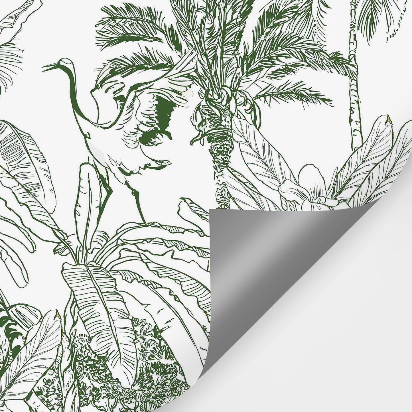 Forest Green Jungle Wallpaper Mural