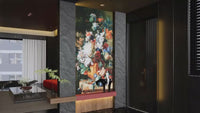Video showcasing the effect of floral murals